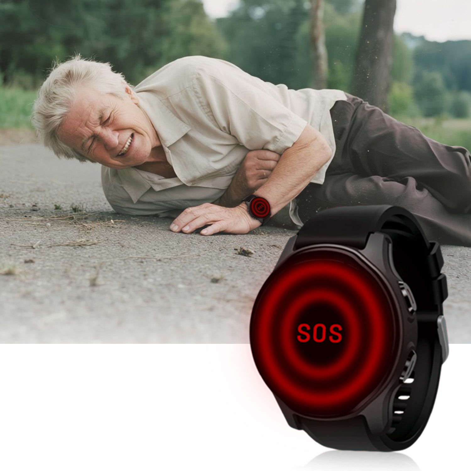 Fall Detection Watch - 노인용 신형 4G GPS 네비게이션 스마트워치