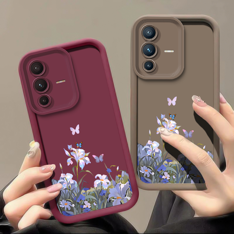 패션 플라워 나비 프린트 폰 케이스 (비보 X200 F - Vivo X200 리뷰 및 가격