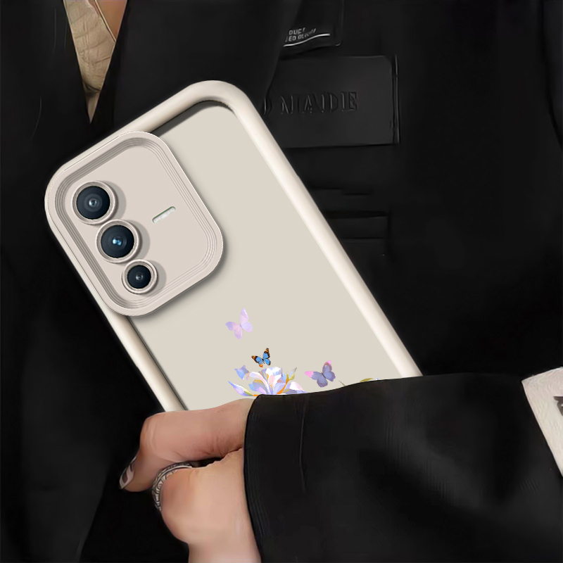 패션 플라워 나비 프린트 폰 케이스 (비보 X200 F - Vivo X200 리뷰 및 가격